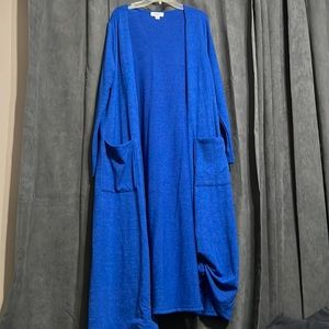 LulaRoe Sarah/Duster Cardigan. Medium. Royal Blue.
